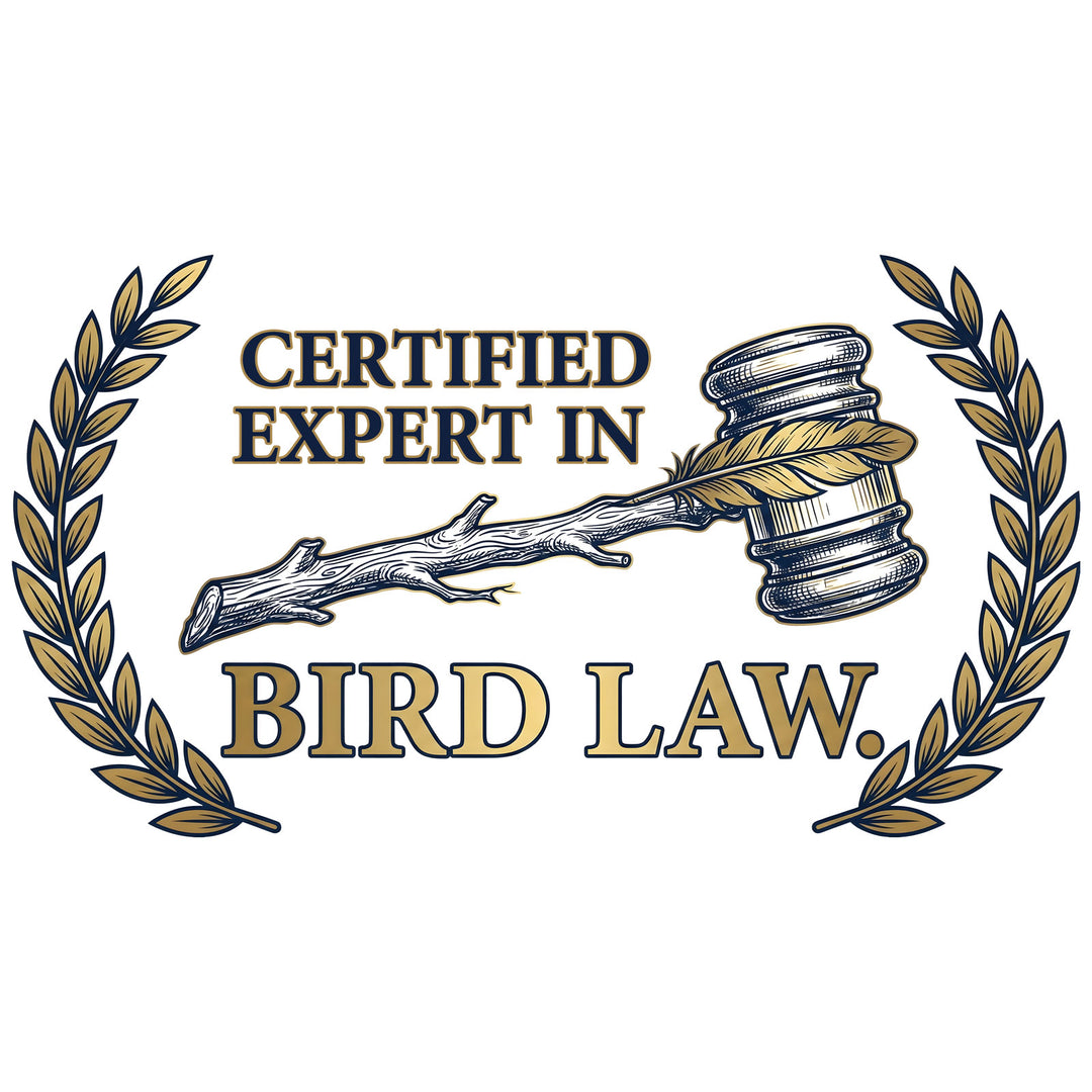 Certified Expert in Bird Law – Viral TV Pop Culture DTF Transfer