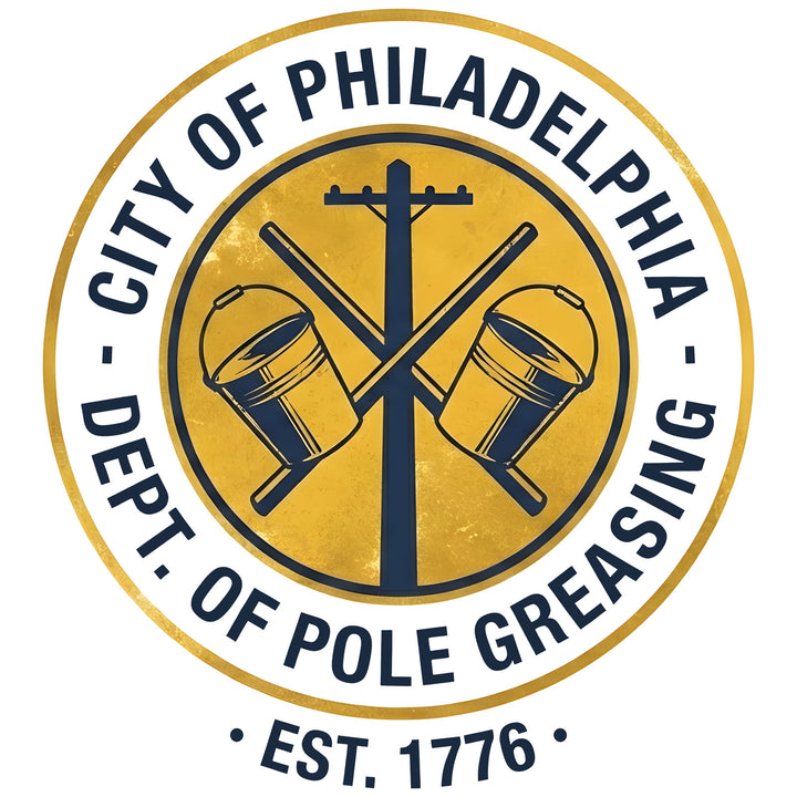 Department of Pole Greasing Official Seal – Parody Workwear DTF Transfer