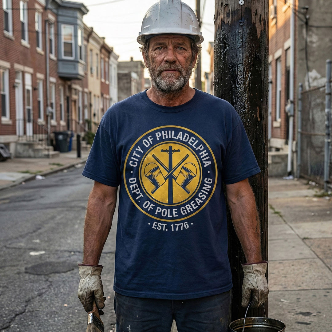 Department of Pole Greasing Official Seal – Parody Workwear DTF Transfer