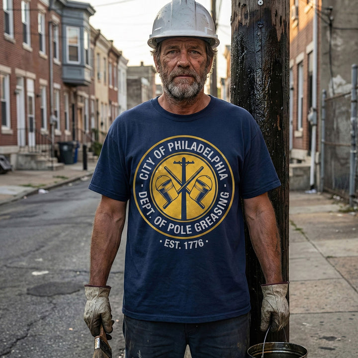 Department of Pole Greasing Official Seal – Parody Workwear DTF Transfer